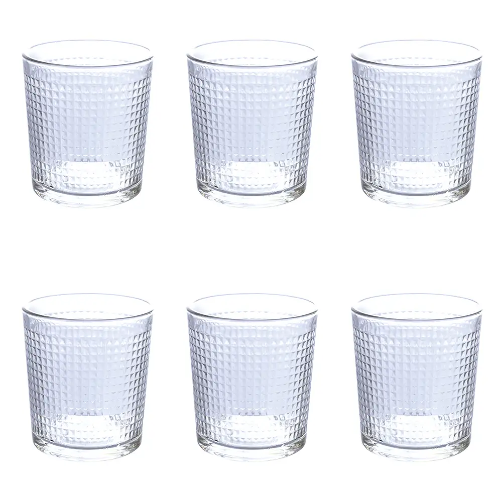 Galileo Σετ 6 ποτήρια 270 ml από διαφανές γυαλί Light Pixel 5910623