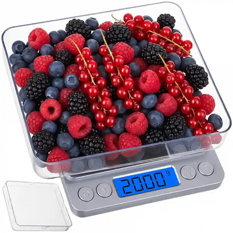 Ruhhy Ζυγαριά Κουζίνας LCD Ακριβείας μέχρι 2kg με 2 Μπολ 26507