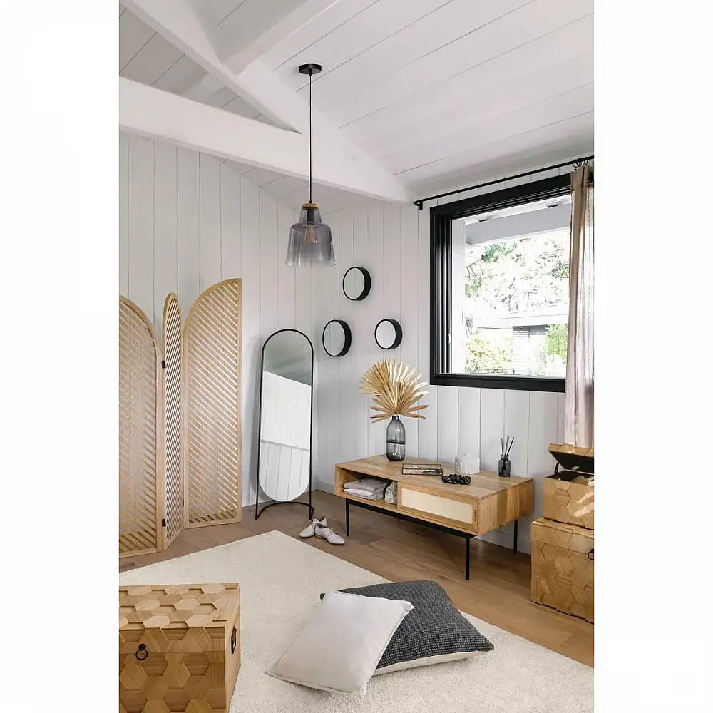 Atmosphera Επιδαπέδιο Καθρέφτης Γυαλί & Ατσάλι, 39 x 39,5 x 136 εκ. 169353