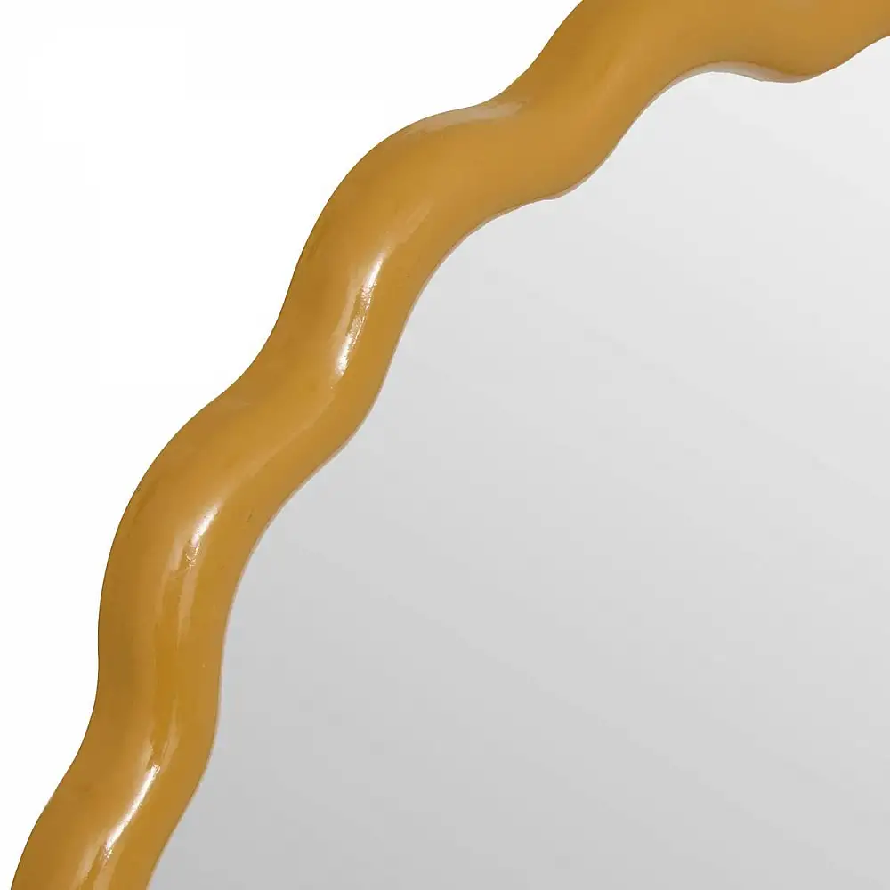 Atmosphera Καθρέπτες με Γυαλιστερό Κυματιστό Πλαίσιο 50x1.8x50 εκ. 210439