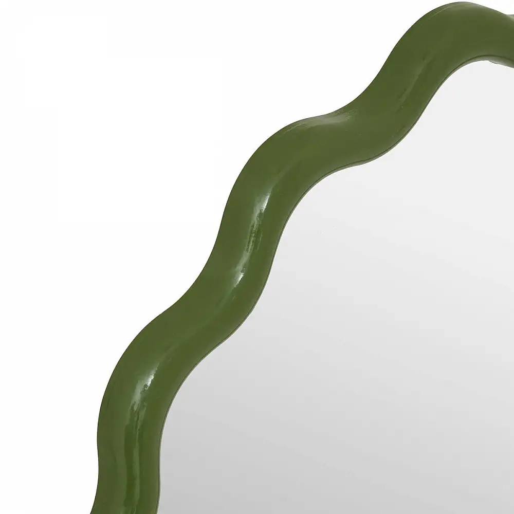 Atmosphera Καθρέπτες με Γυαλιστερό Κυματιστό Πλαίσιο 50x1.8x50 εκ. 210439