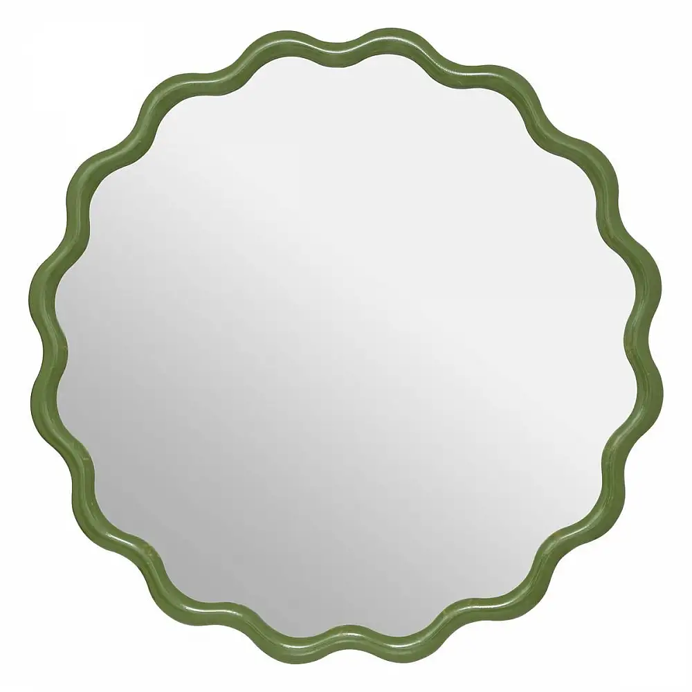 Atmosphera Καθρέπτες με Γυαλιστερό Κυματιστό Πλαίσιο 50x1.8x50 εκ. 210439