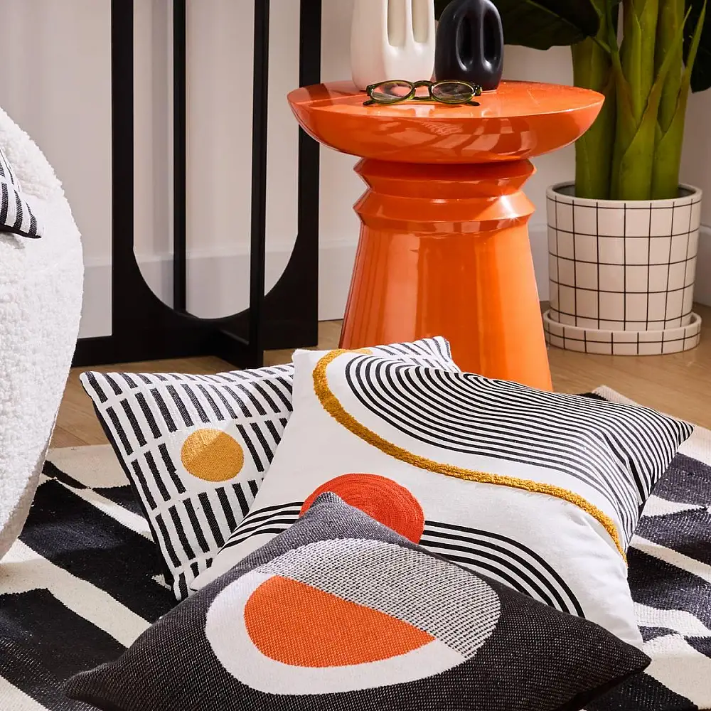 Atmosphera Μοντέρνο Τετράγωνο Μαξιλάρι 38x38 εκ - Αφαιρούμενο Κάλυμμα 212524