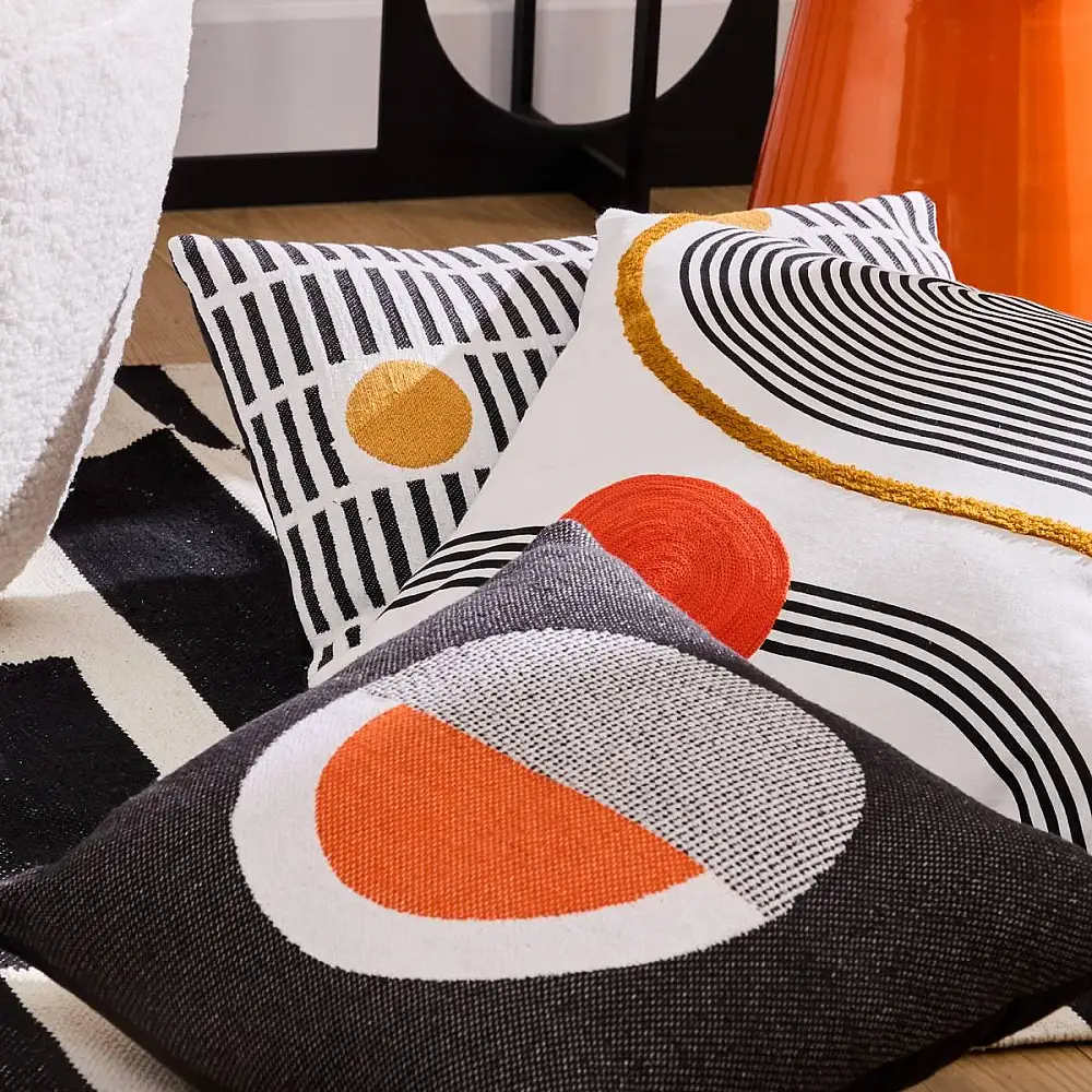 Atmosphera Μοντέρνο Τετράγωνο Μαξιλάρι 38x38 εκ - Αφαιρούμενο Κάλυμμα 212524