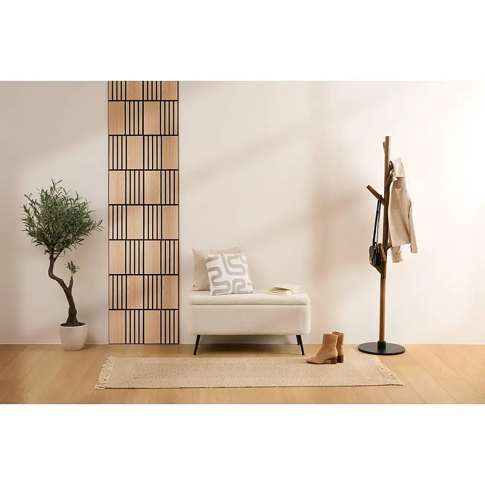 Atmosphera Σετ 3 Κομψών Διακοσμητικών Πάνελ Colva με Μαύρο Φόντο 30x30εκ 212905