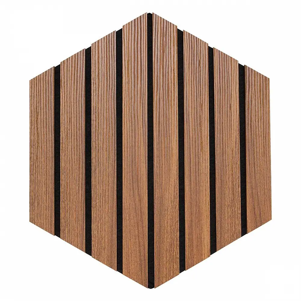 Atmosphera Σετ 3 Διακοσμητικών Πάνελ Colva με Εφέ Καρυδιάς, Μαύρο Φόντο 30x26cm 212904B