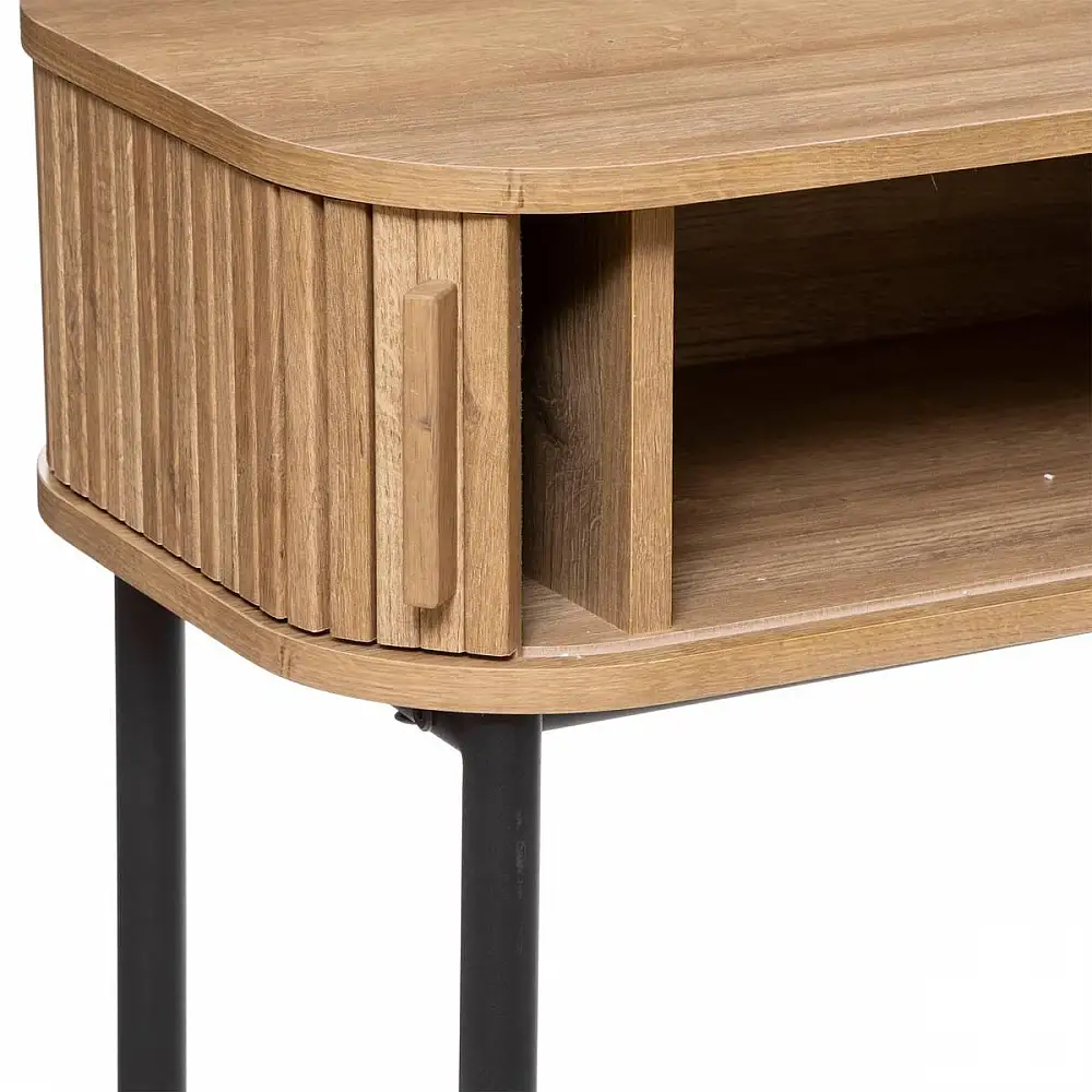 Atmosphera Δίφυλλη Κονσόλα Σκανδιναβικού Στυλ με Αποθηκευτικό Χώρο, 100 x 35 x 80,5 εκ. 184922