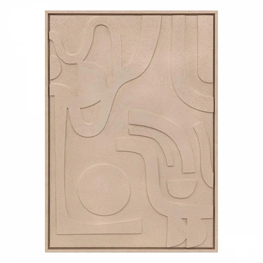 Atmosphera 3D Διακοσμητικό Τοίχου Azra σε Μπεζ, 50x70cm 205661