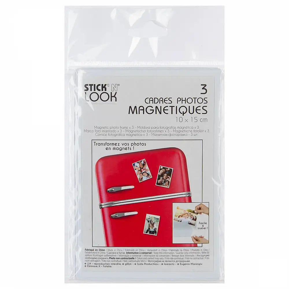Atmosphera Σετ 3 Μαγνητικών Θηκών για Φωτογραφίες 10x15εκ. 664350263