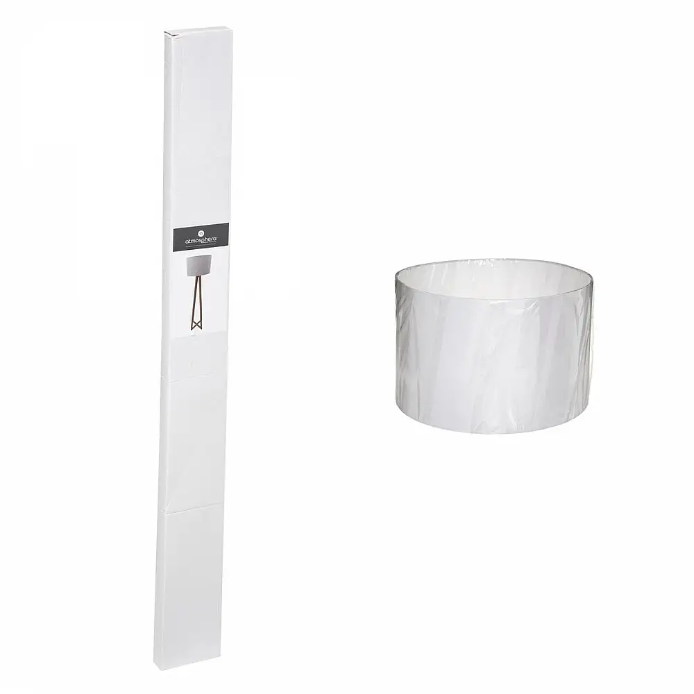 Atmosphera Επιδαπέδιο Φωτιστικό Μίνιμαλ από Ξύλο Πεύκου με Υφασμάτινο Καπέλο, 185εκ. Καλώδιο, 1xE27 Ντουί (Χωρίς Λαμπτήρα) 178923B