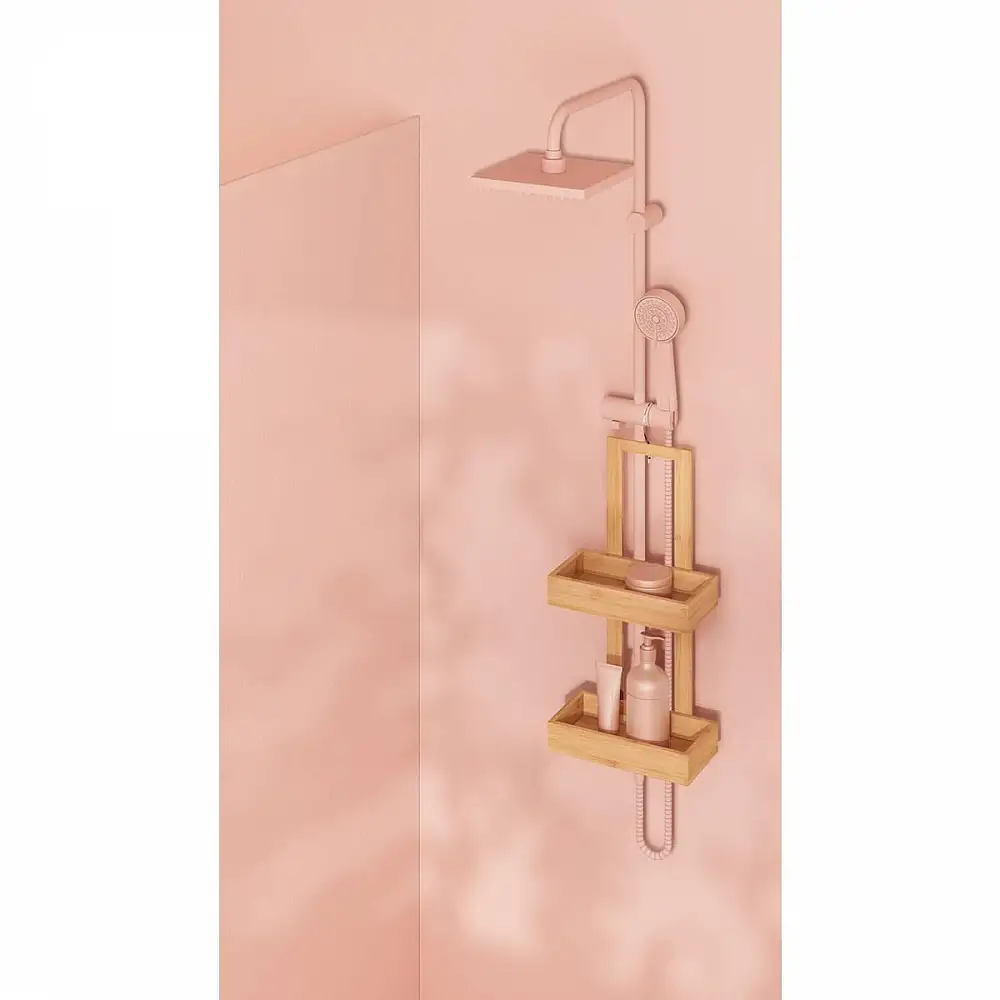 5FIVE Simply smart Οργανωτής Μπάνιου 2 Επιπέδων από Bamboo 26x14,2x60,5 εκ. Caddy 155986