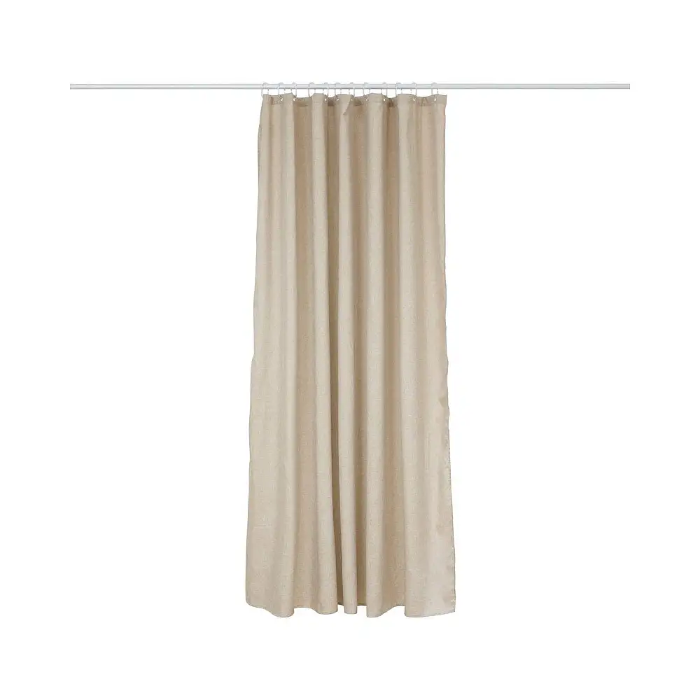 5FIVE Simply smart Πολυεστερική Μπεζ Κουρτίνα Μπάνιου 180x180cm με 12 Γάντζους 211433