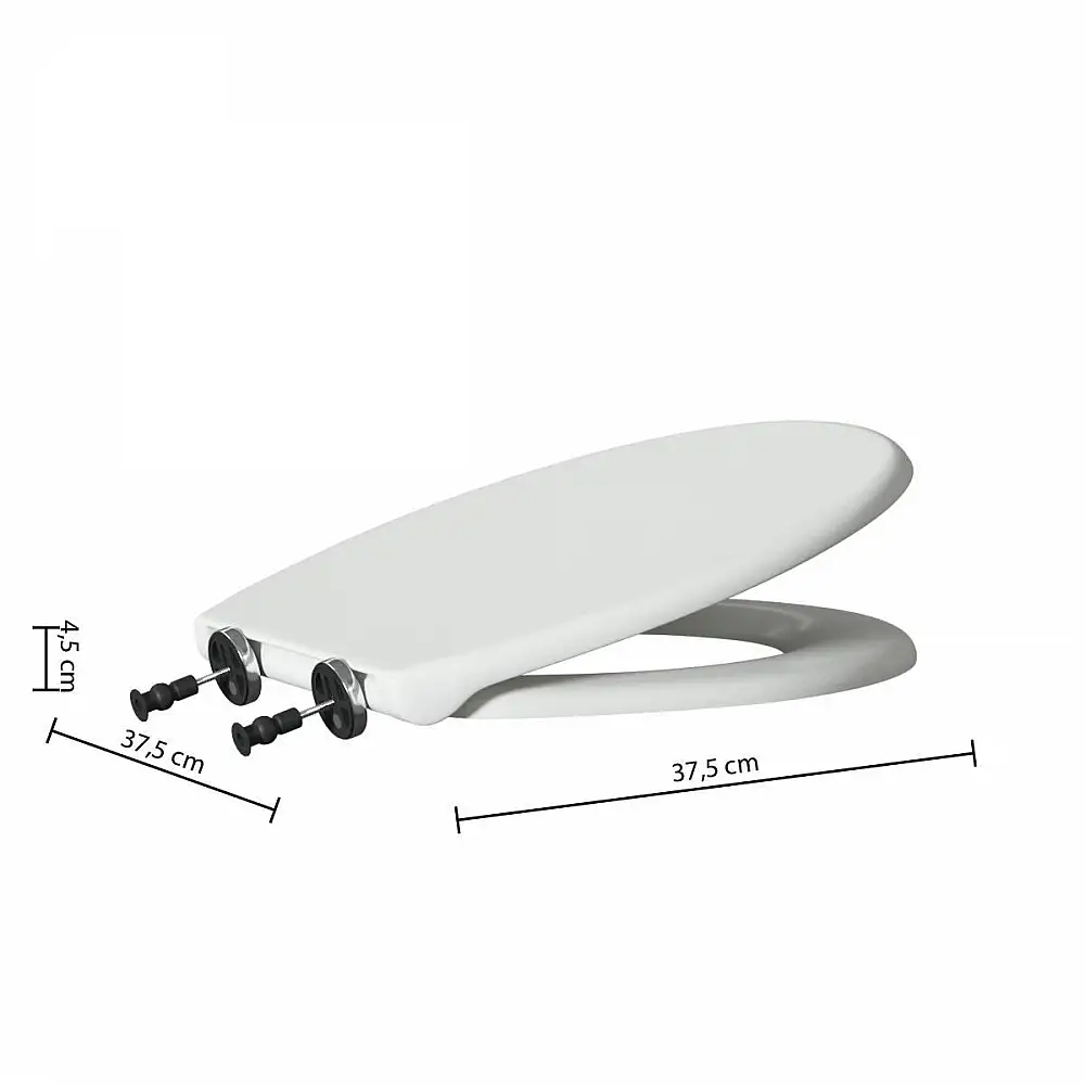 5FIVE Simply smart Λευκό Αντιβακτηριακό Κάθισμα Τουαλέτας 37.5 x 45 x 4 cm 174588