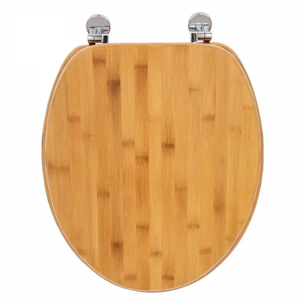 5FIVE Simply smart Καπάκι Λεκάνης από Bamboo σε Φυσικό Χρώμα Ξύλου με Ψευδάργυρους Μεντεσέδες και απόστασης 14.5 εκ. 174549