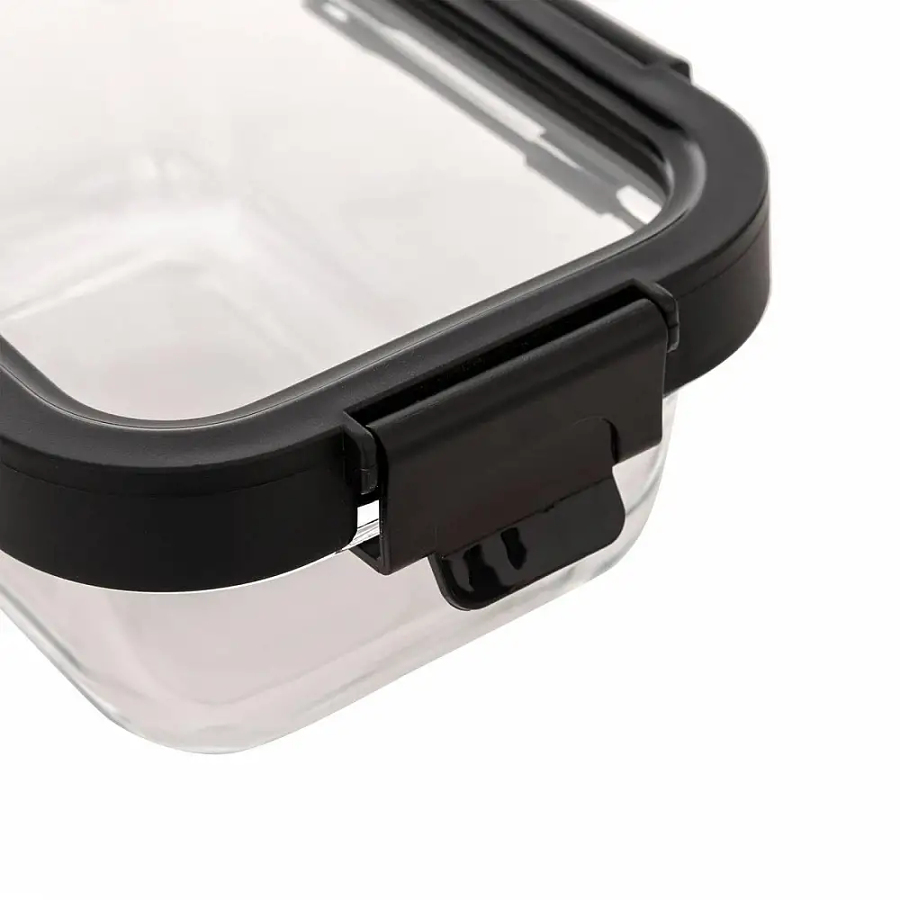 5FIVE Simply smart Γυάλινο Ορθογώνιο Αεροστεγής Δοχείο 0.37L Συντήρησης Τροφίμων 209253