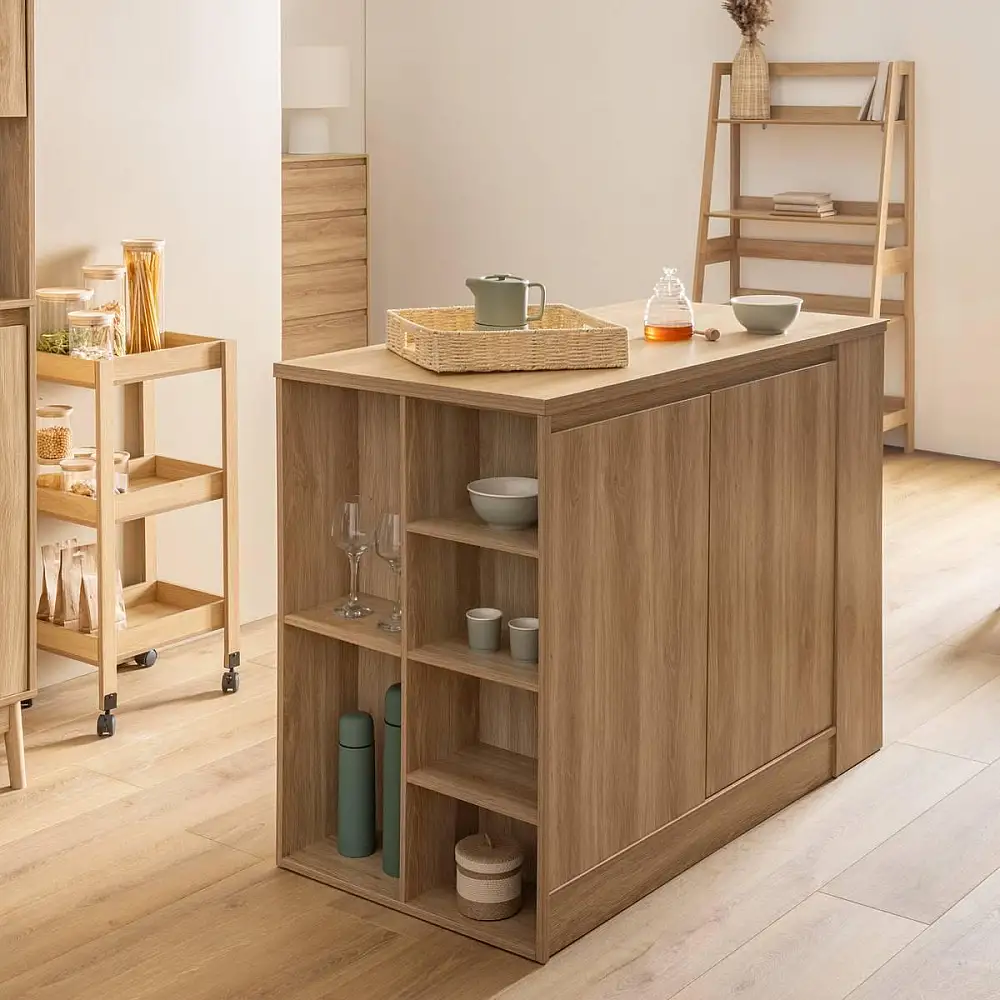 5FIVE Simply smart Ξύλινη Βιβλιοθήκη "Abana" 80x30x160 cm με Ασσύμετρες Θέσεις 193656