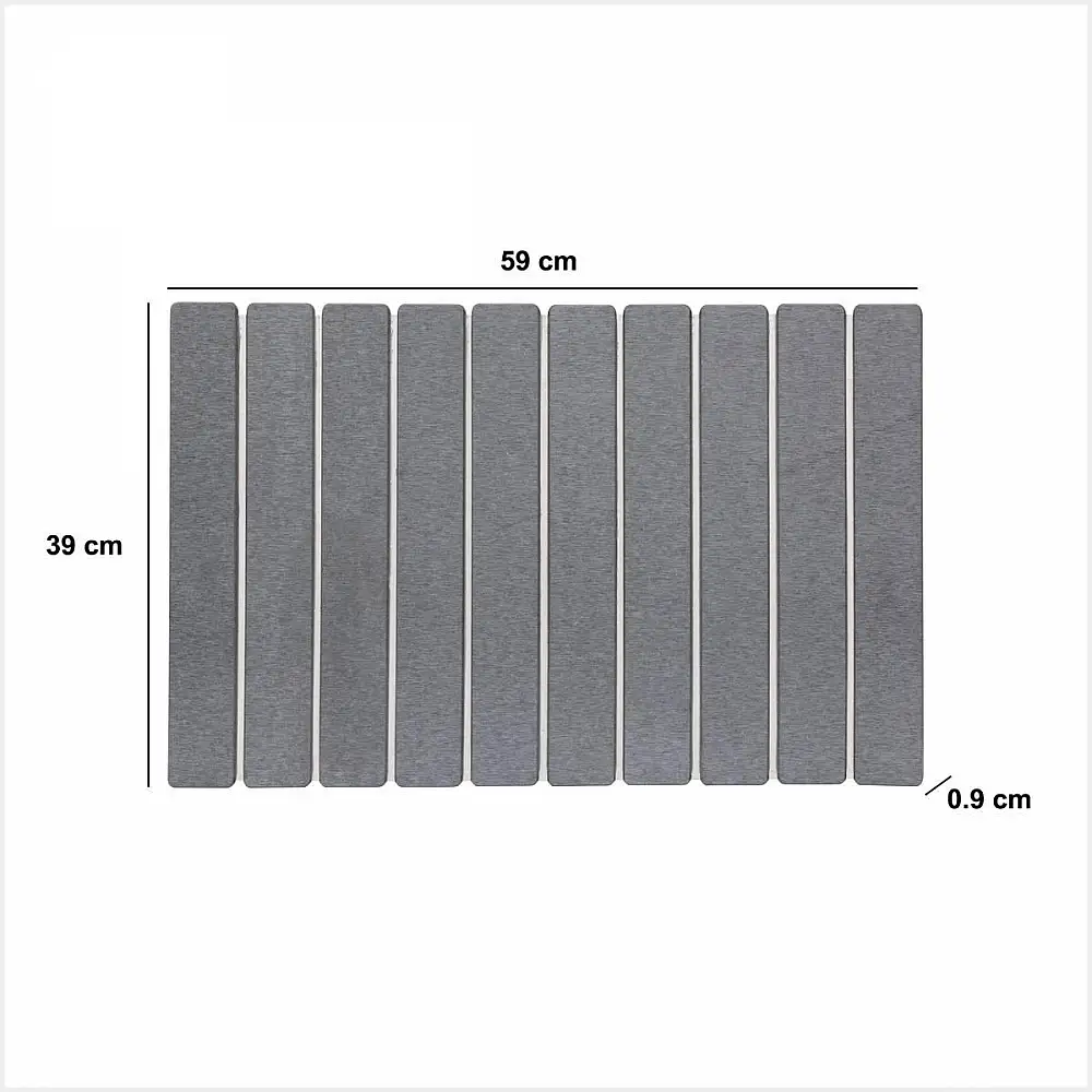 5FIVE Simply smart Αντιολισθητικό Ταχυστέγνωτο Πατάκι Μπάνιου 59x39cm Γκρι 200178