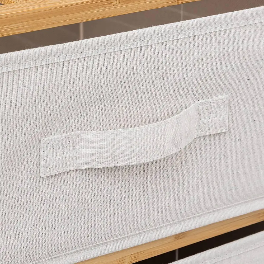 5FIVE Simply smart Συρταριέρα με 5 Υφασμάτινα Κουτιά και Ράφι, 35x33x144.3 εκ. 174902