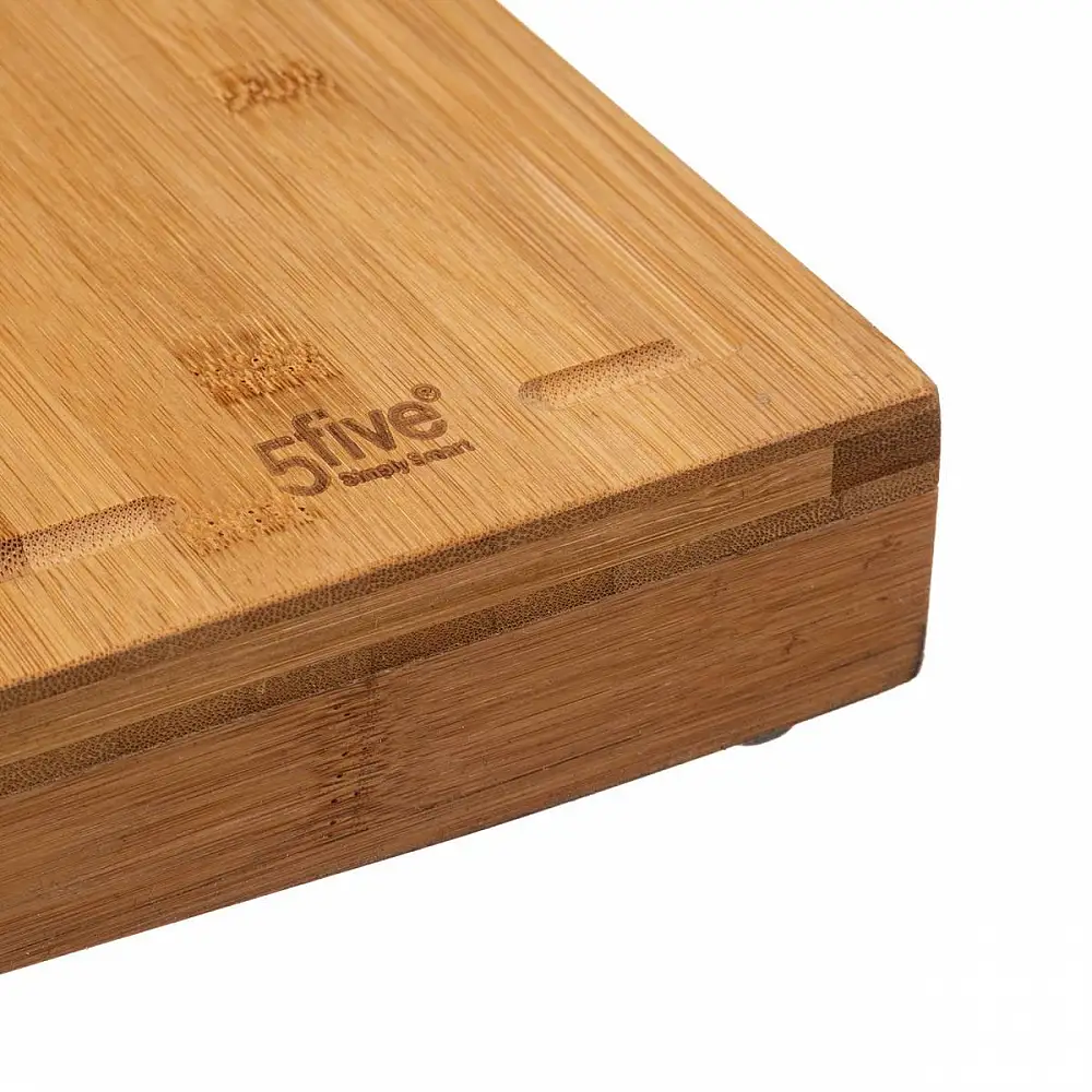 5FIVE Simply smart Ξύλο Κοπής από Μπαμπού με Κανάλι Συλλογής Υγρών για Προστασία Πάγκου 189620