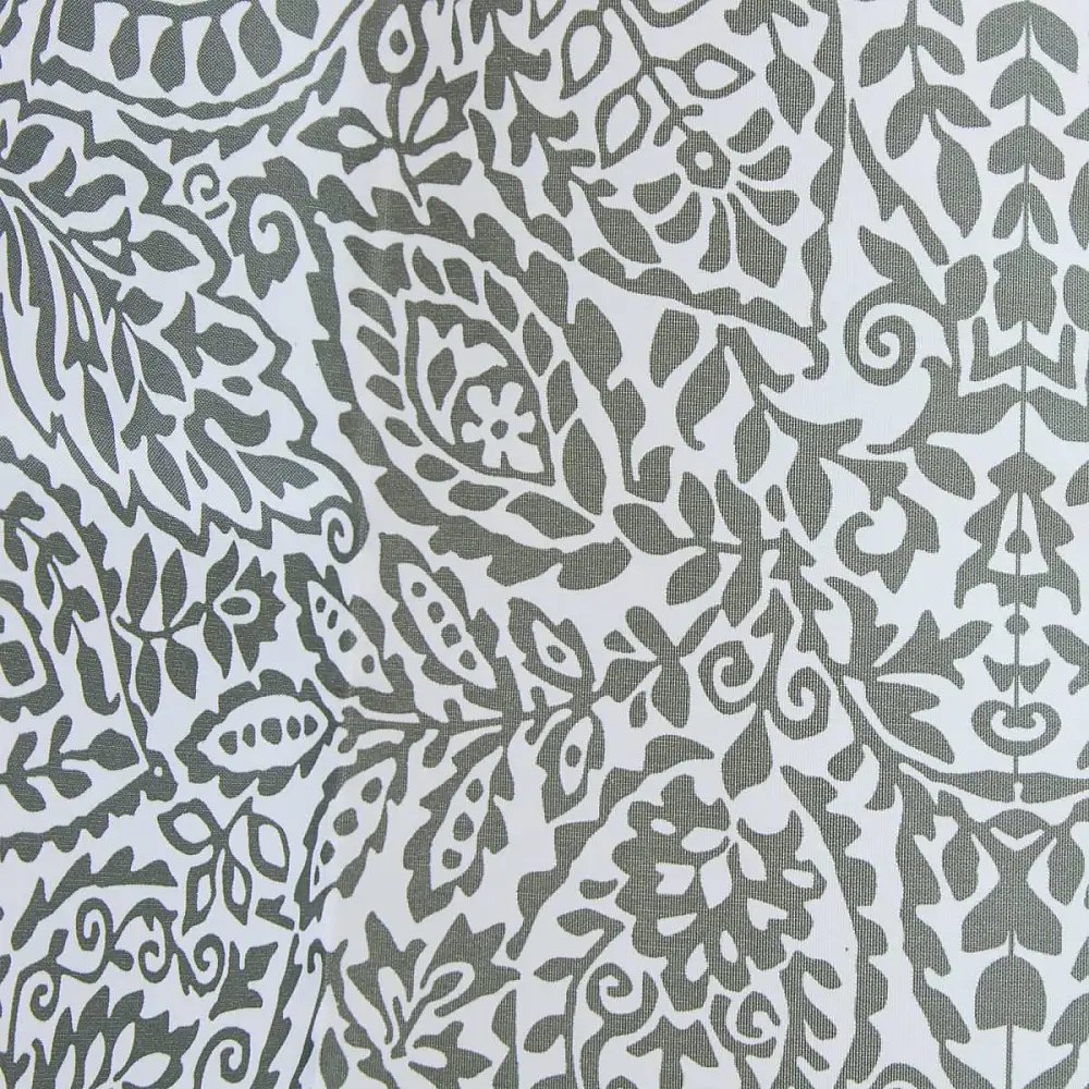 5FIVE Simply smart Υφασμάτινη Κουρτίνα Μπάνιου 100% Polyester Χακί με Λευκές Λεπτομέρειες και Αδιάβροχη Επιφάνεια 213302