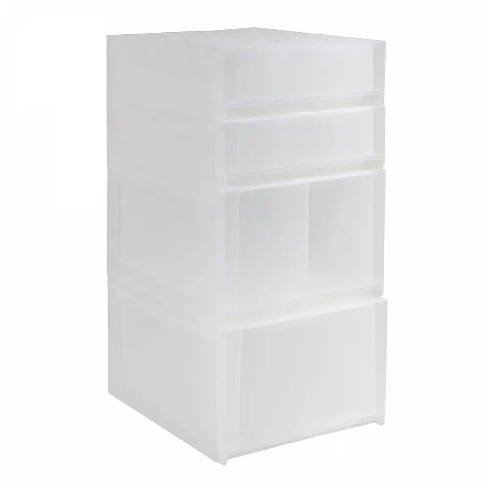 5FIVE Simply smart Πύργος Αποθήκευσης Tide N Stack με 4 Συρτάρια - Διαφανές 55x30x40εκ 212762