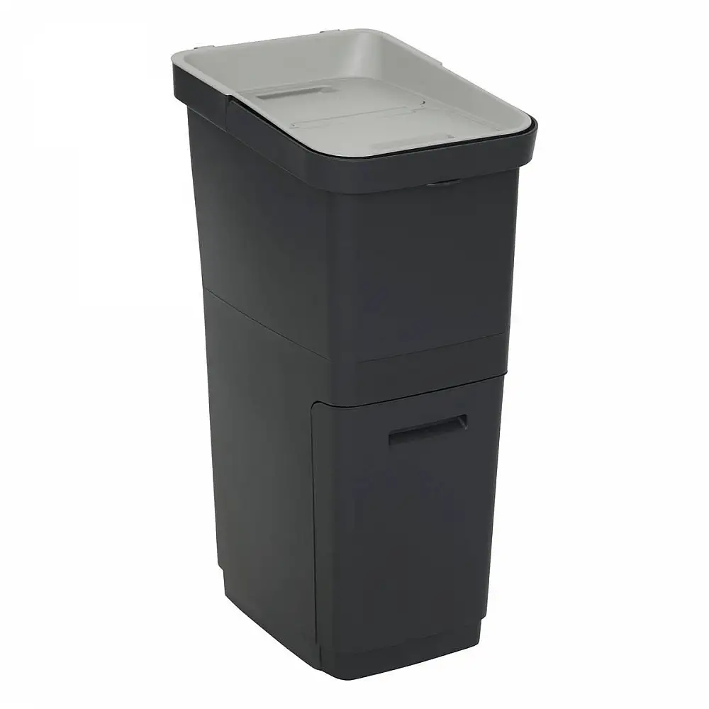 5FIVE Simply smart Διπλός Κάδος Ανακύκλωσης 36L Μαύρος 214508