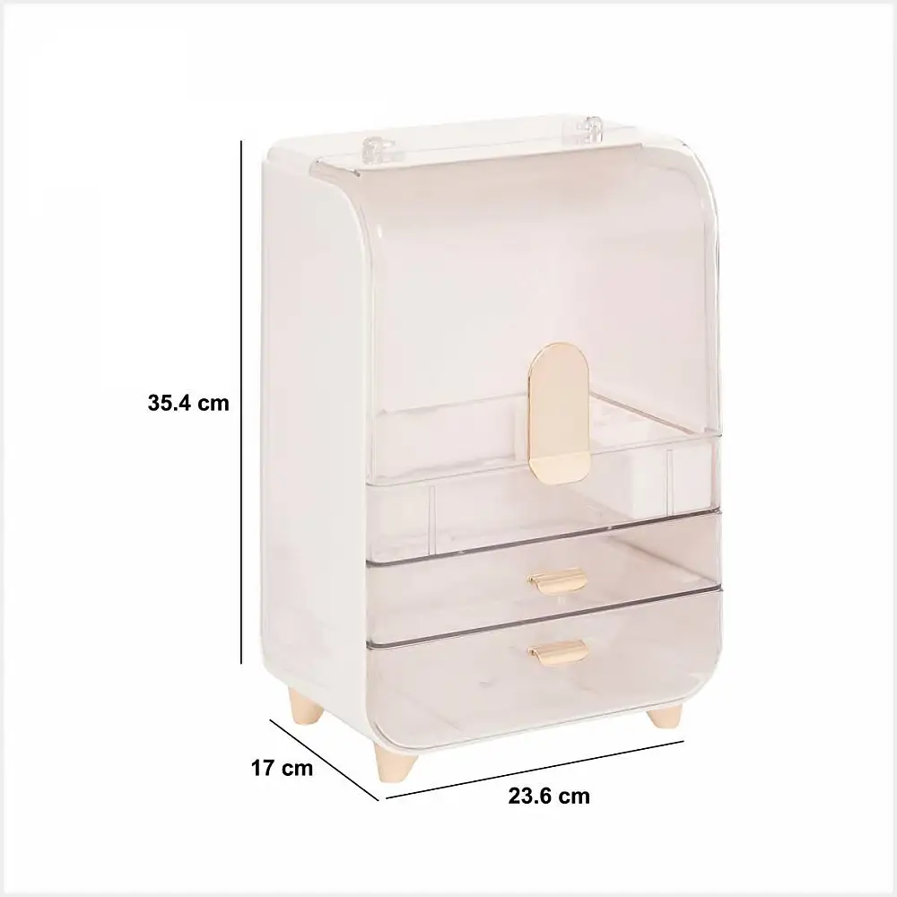 5FIVE Simply smart Οργανωτής Μακιγιάζ και Κοσμημάτων 23,6 x 17 x 35,4 εκ. Λευκός 213370