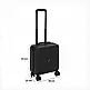 5FIVE Simply smart Ανθεκτική Βαλίτσα Καμπίνας ABS με 8 Ρόδες, 36 x 20 x 45 cm Black 213501