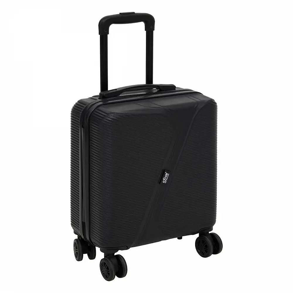5FIVE Simply smart Ανθεκτική Βαλίτσα Καμπίνας ABS με 8 Ρόδες, 36 x 20 x 45 cm Black 213501
