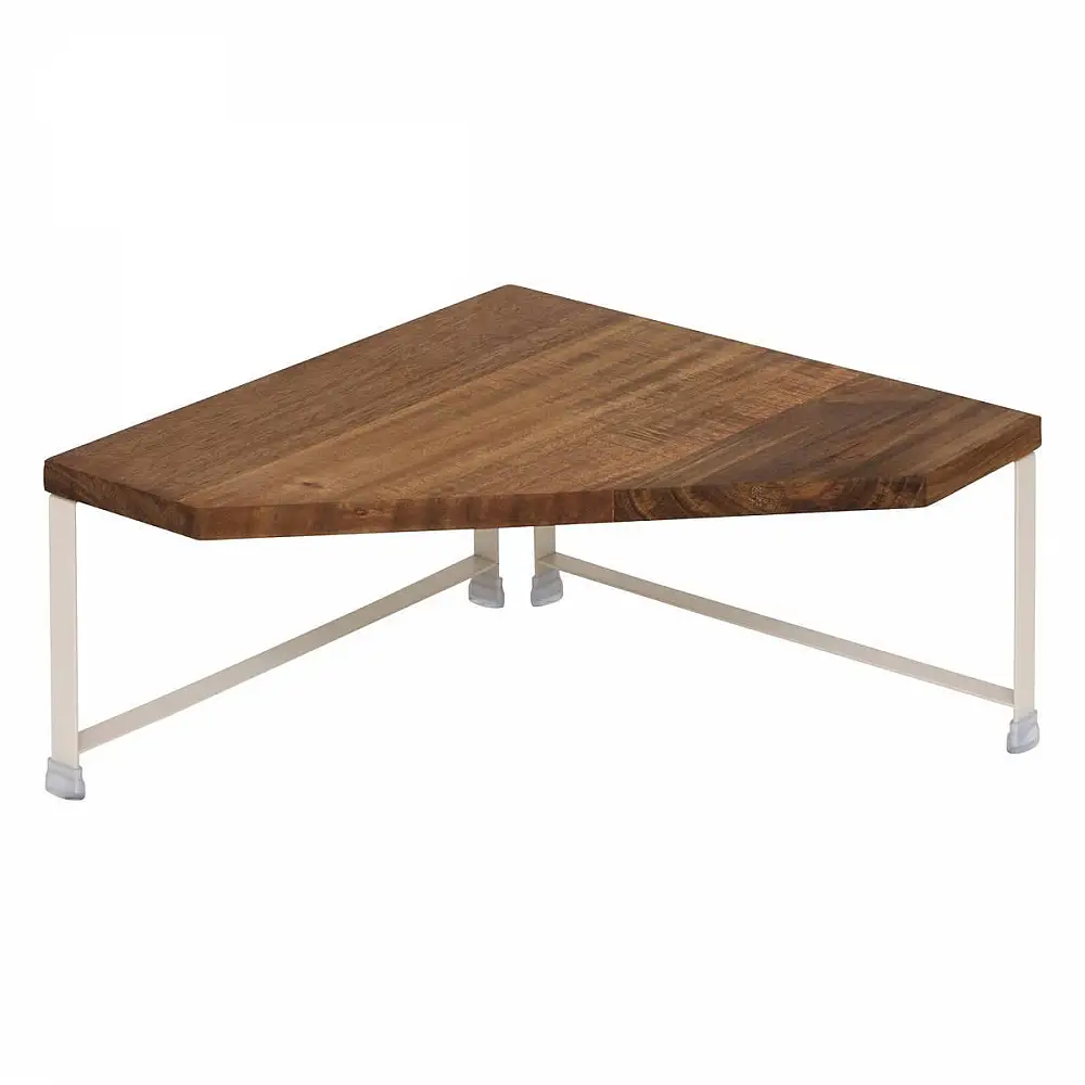 5FIVE Simply smart Γωνιακό Ράφι από Ξύλο Ακακίας και Μεταλλικό Πλαίσιο 30x30x15 cm 190219