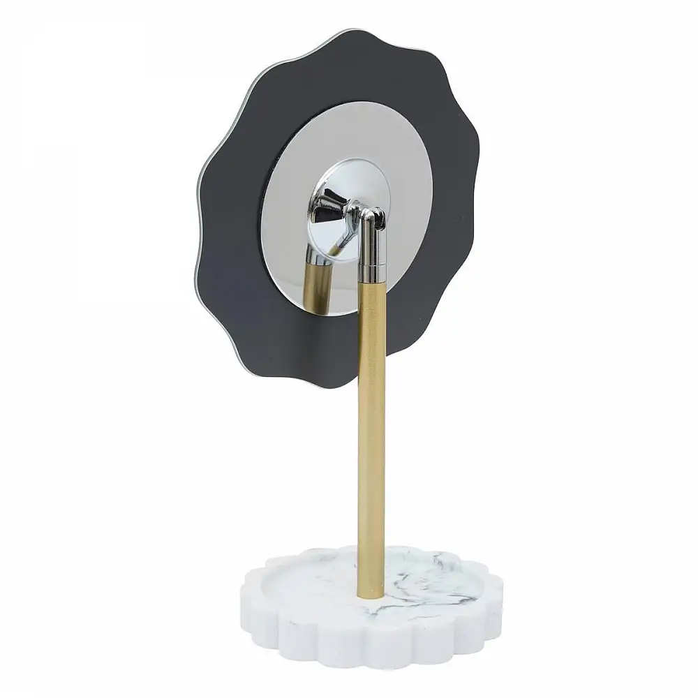 5FIVE Simply smart Επιτραπέζιος Καθρέφτης με Εφέ Μαρμάρου και Χρυσή Βάση 213340