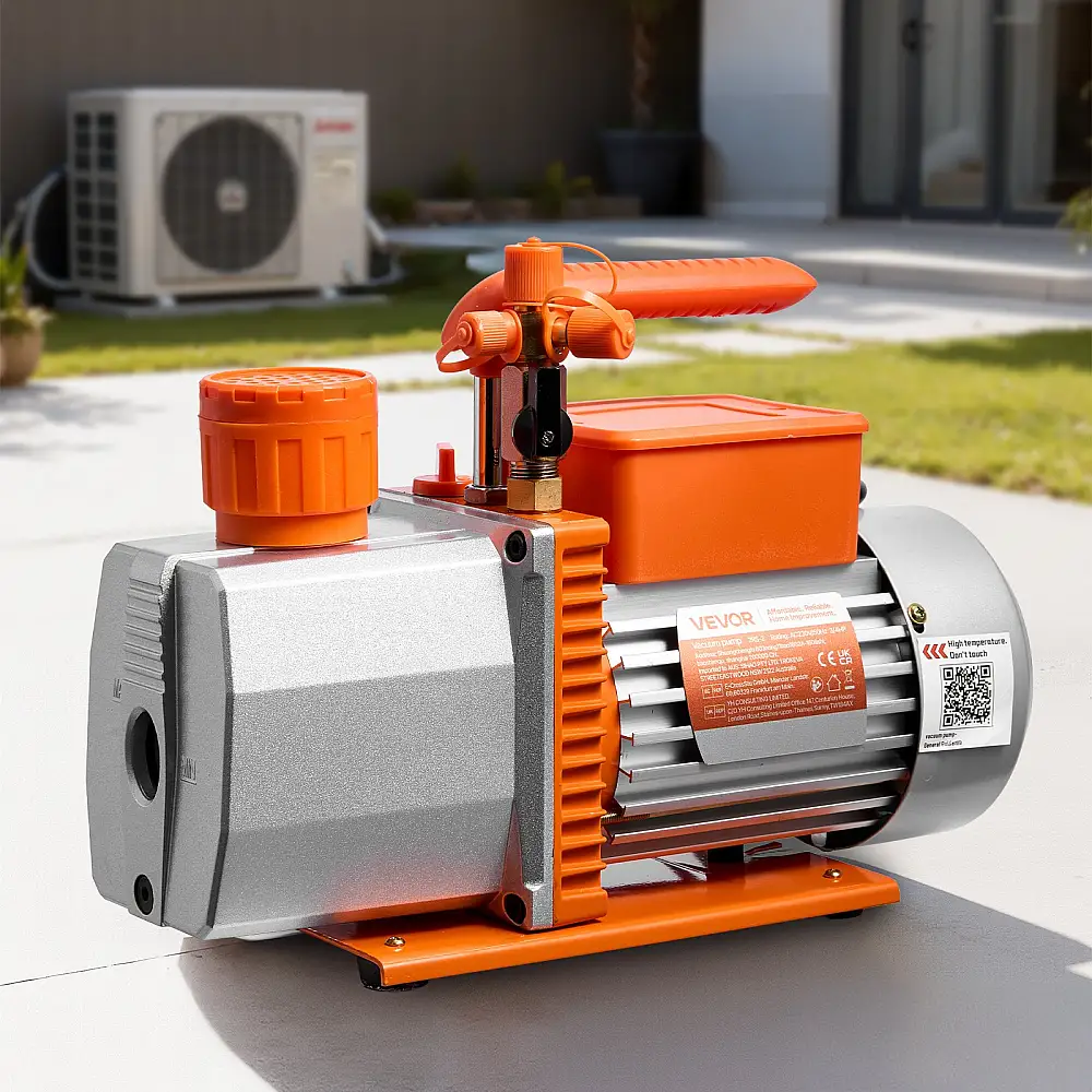 VEVOR Δίδυμη Περιστροφική Αντλία Κενού 7 CFM για Αυτοκίνητα - Συντήρηση Κλιματιστικών XPSZKBSJ34HPI081I001V2