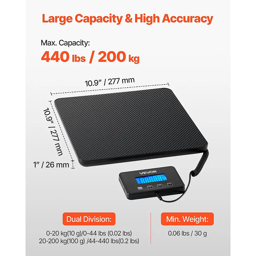 VEVOR Ζυγαριά Ακριβείας 10g-100g, Αντοχή 200kg FTTCYX10G1113M56E001V9