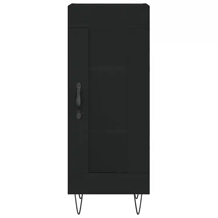 vidaXL Μαύρος Μπουφέ 34,5x34x90 εκ. από Συνθετικό Ξύλο 828789