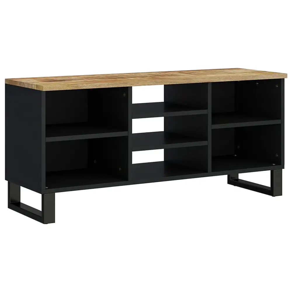 vidaXL Ντουλάπι Τηλεόρασης 100x33x46 εκ. από Μασίφ Ξύλο Μάνγκο & Κατεργασμένο Ξύλο 351966