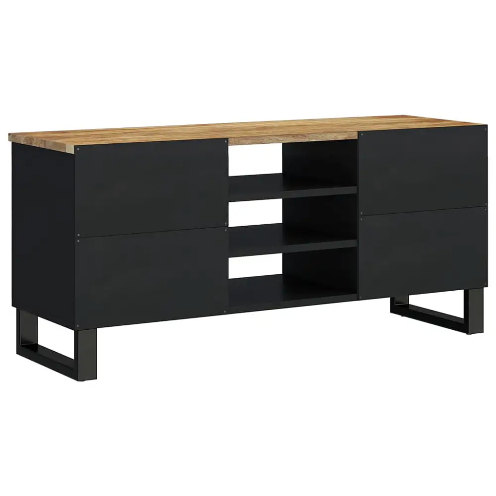 vidaXL Ντουλάπι Τηλεόρασης 100x33x46 εκ. από Μασίφ Ξύλο Μάνγκο & Κατεργασμένο Ξύλο 351966