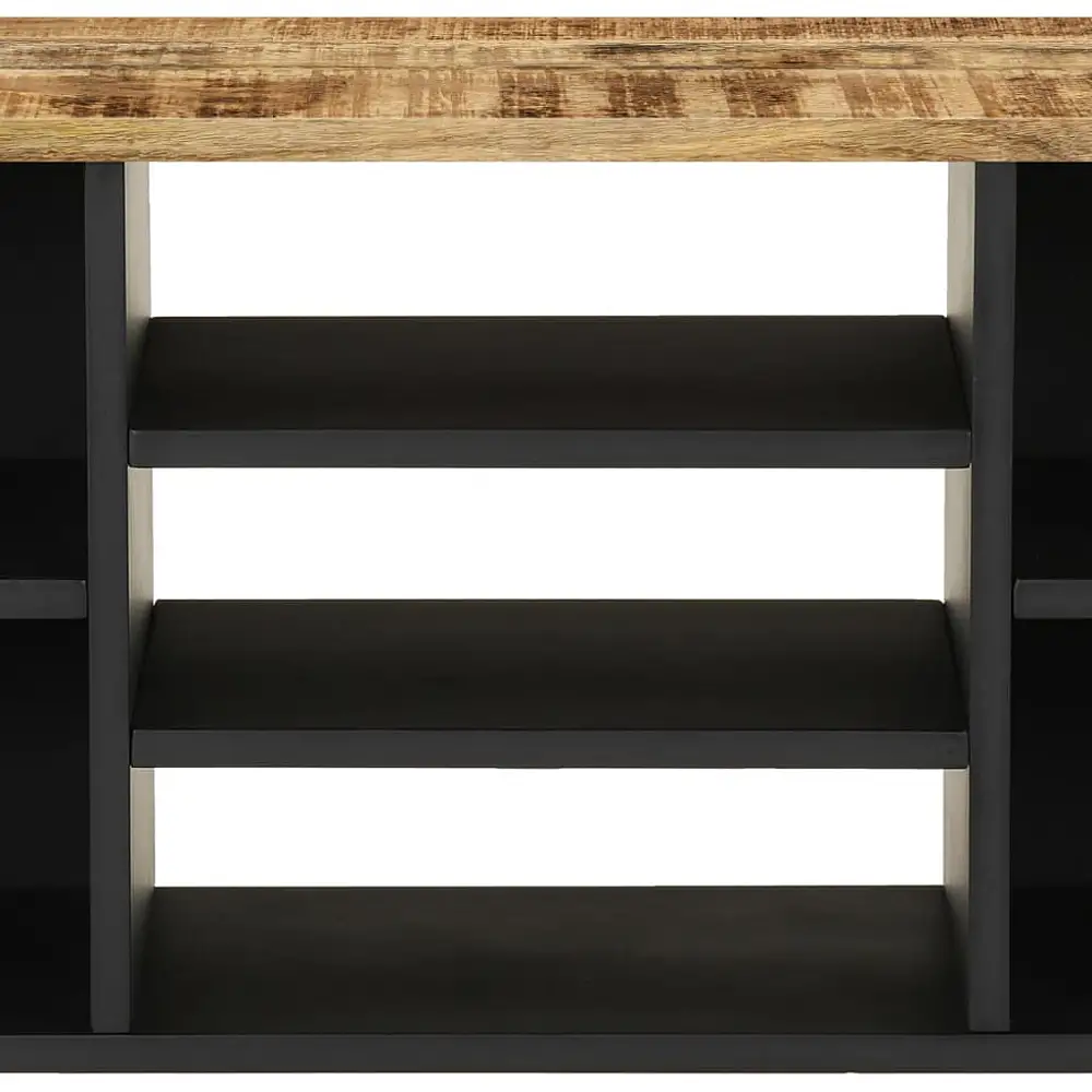 vidaXL Ντουλάπι Τηλεόρασης 100x33x46 εκ. από Μασίφ Ξύλο Μάνγκο & Κατεργασμένο Ξύλο 351966
