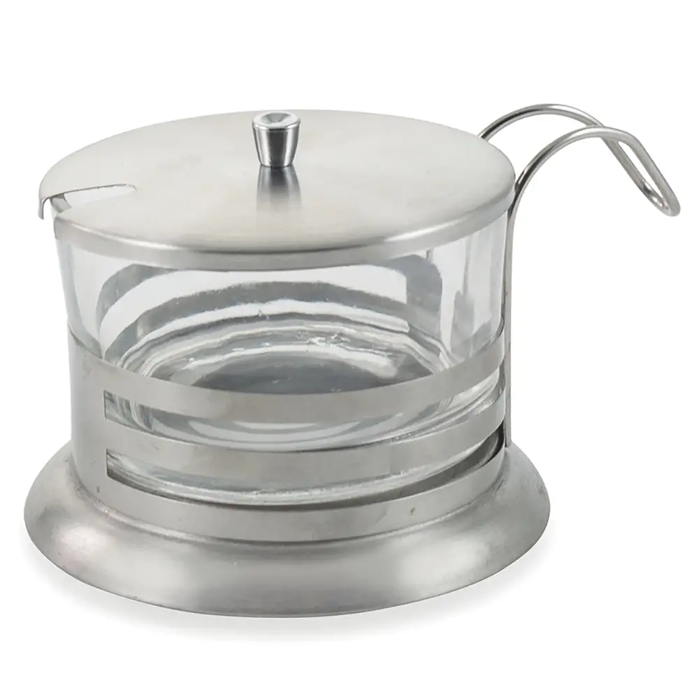 Galileo Δοχείο Τυριέρας με Αποσπώμενο Περιέκτη από Ανοξείδωτο Ατσάλι και Γυαλί 150 ml SChef 2160519