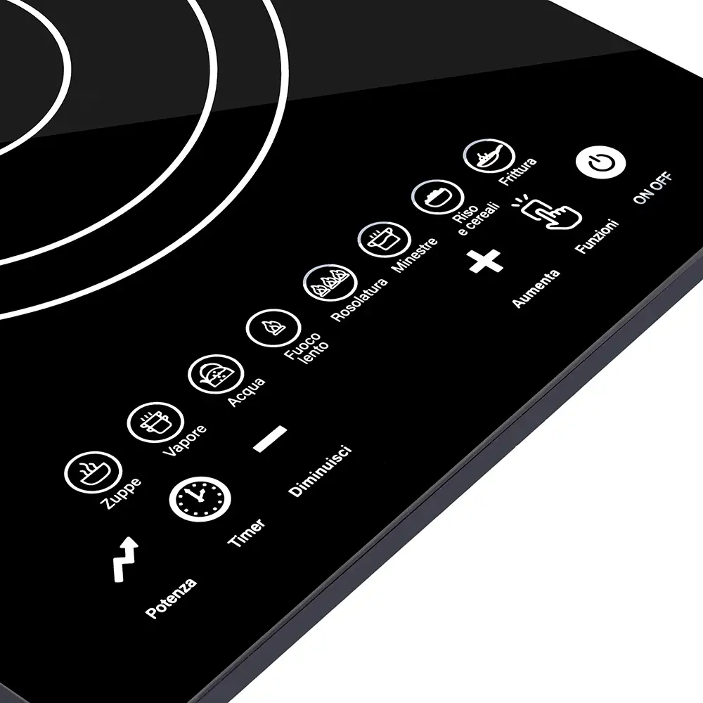 Kooper Μαύρη Επαγωγική Εστία με Οθόνη Αφής, 8 Αυτόματα Προγράμματα, 1500W – Kooper 5920749