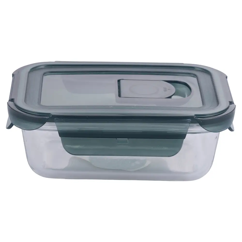 Galileo Αεροστεγές Ορθογώνιο Γυάλινο Δοχείο 370 ml με Καπάκι και Κλιπ SChef 5924431