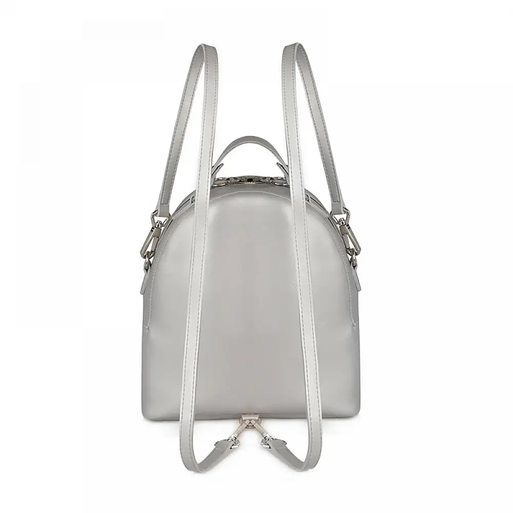 Γυναικεία Τσάντα Πλάτης Χρώματος Ασημί Beverly Hills Polo Club 406 657BHP0682