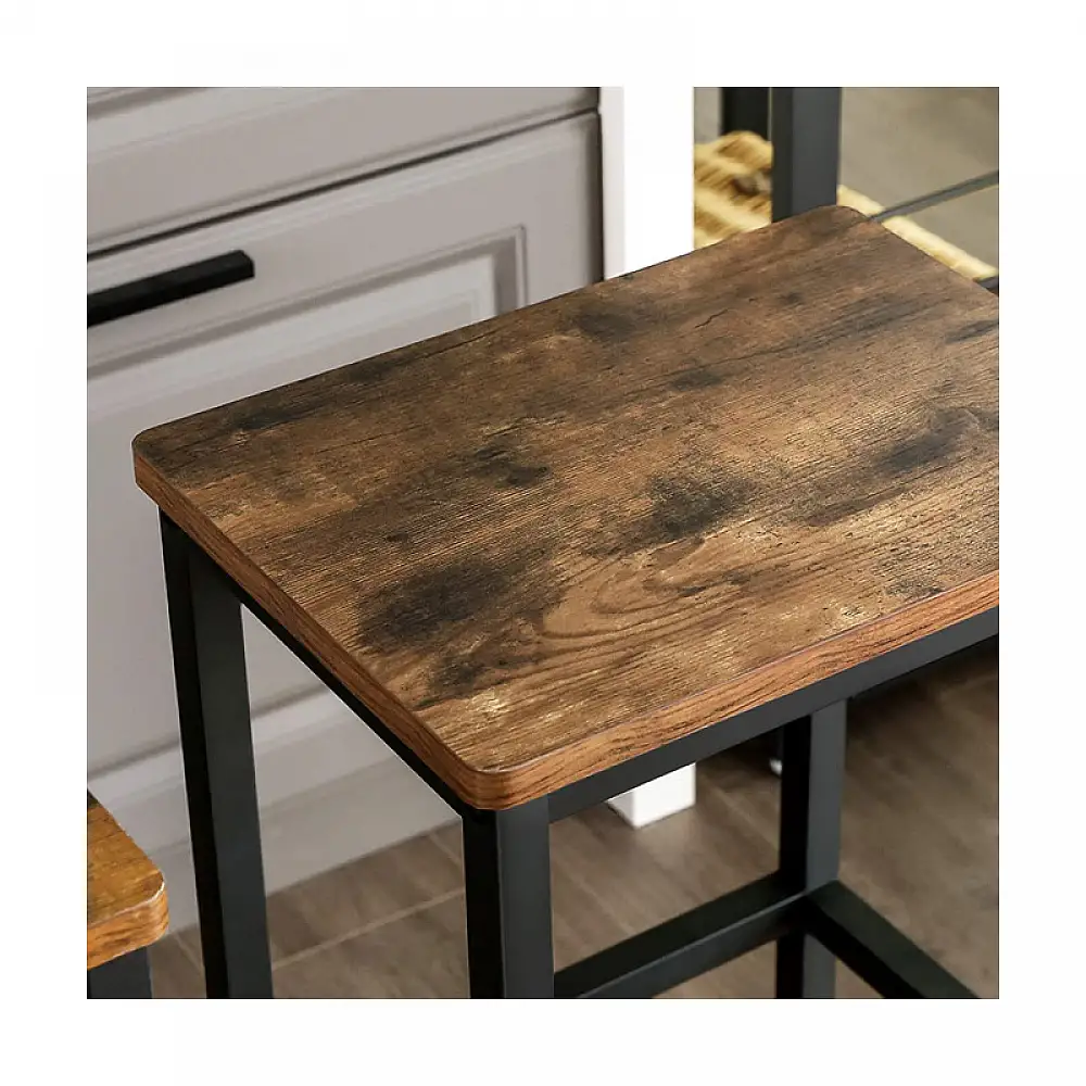 Σετ Μεταλλικά Σκαμπό Bar 40 x 30 x 65 cm 2 τμχ VASAGLE LBC65X