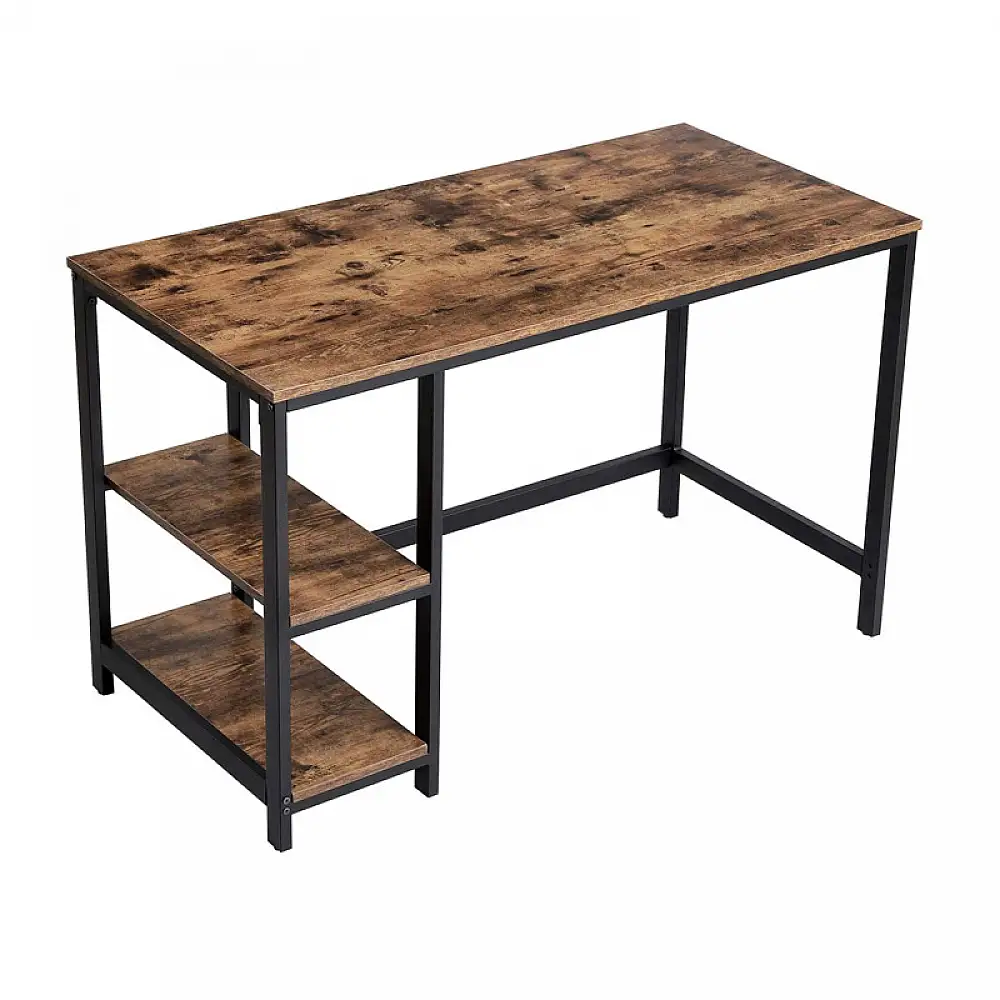 Μεταλλικό Γραφείο με 2 Ράφια 120 x 60 x 75 cm VASAGLE LWD47X