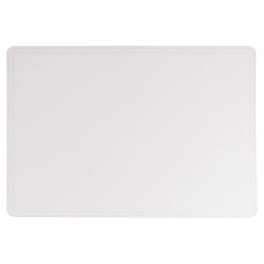 Villa d'Este Home Σετ 6 τμχ Διπλής Όψης Σουπλά από PVC 30x44 cm Horeca Λευκό 5921704