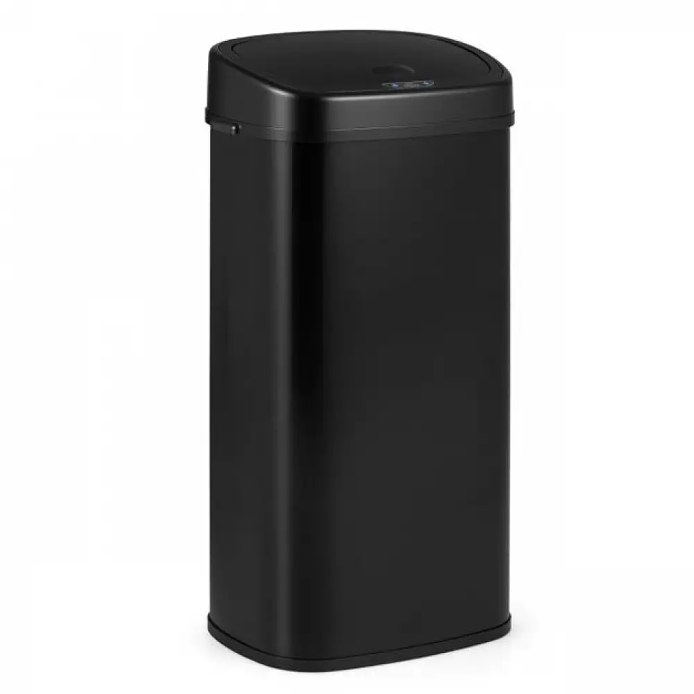 Costway Αυτόματος Κάδος Απορριμμάτων με Αισθητήρα & Δύο Ζώνες 68L, Μαύρος GY10031DK