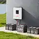VEVOR 4000W Υβριδικός Ηλιακός Μετατροπέας, 24V DC σε 230V AC, Καθαρό Ημίτονο, Με Ενσωματωμένο 120A MPPT και WiFi, Για Μπαταρίες Μολύβδου & Λιθίου - Εκτός Δικτύου LWNKYTJGP2308WYMP001V7