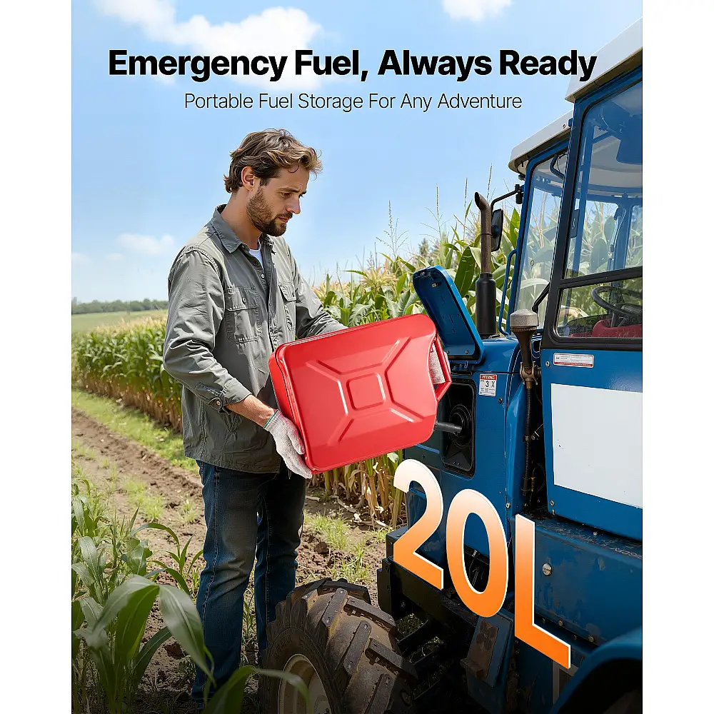 VEVOR Καναπές Καυσίμου 20L με Στόμιο & Άνετη Χειρολαβή, Κόκκινος JSBXSYXJYK1JX9KIT001V0