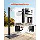 VEVOR Ηλιακό Ντους 35L, Ύψος Νεροχύτη 195cm, Με Δάπεδο & Βρυσάκι, Ρύθμιση Ζεστού/Κρύου Νερού, Αυτοστηριζόμενο, Μαύρο TYNLYQHSPVCLQMMVR001V0