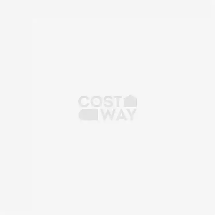 Costway Κρεβάτι πλατφόρμας διπλό 140 x 200 cm με LED φωτισμό και σταθμό φόρτισης 109 x 141 x 224 cm HU11308DE-D