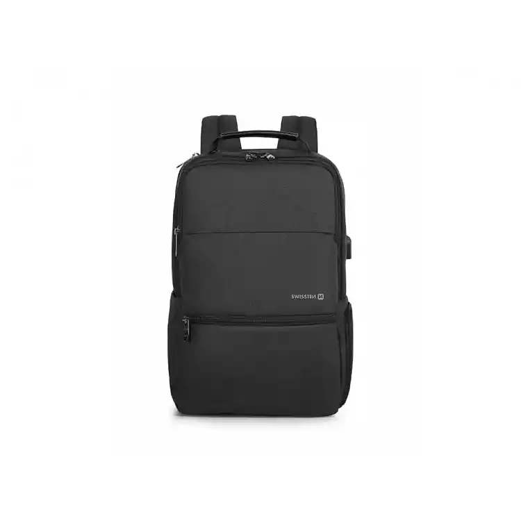 SWISSTEN Σακίδιο Πλάτης για Laptop 15,6", Μαύρο 8595217478169